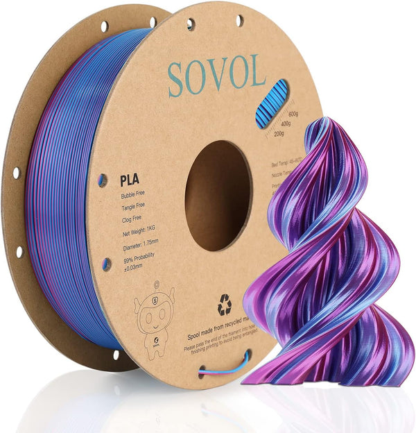 Sovol - Dual Color Silk PLA (Silk Rose Blue)1kg